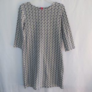 VINEYARD VINES Girls Whale Print 3/4 Sleeve Tisbury Dress